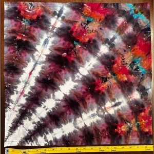 Handmade custom tie dye bandana
